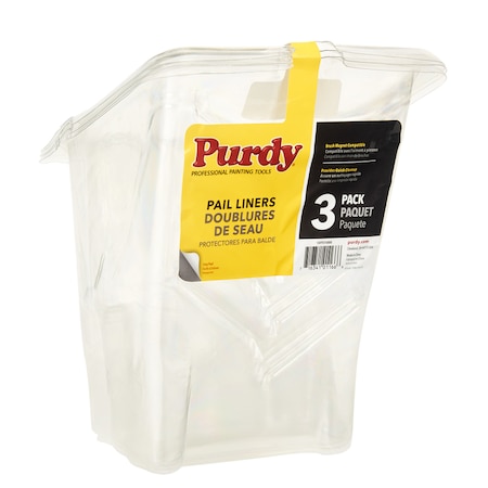 Purdy Purdy Pail Liners 4.5 in. W Clear Plastic Painters Tool, PK3 14T931000